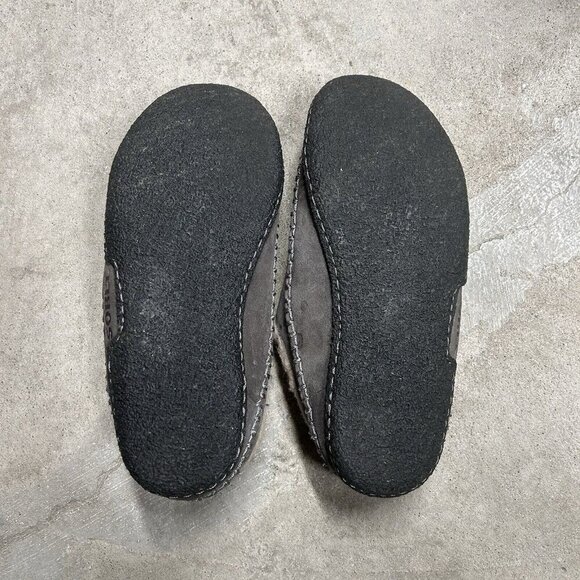 Sorel Falcon Ridge II Slippers Grey Suede Faux Fur Men's Size 9 - Picture 4 of 6